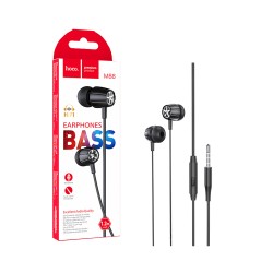 Auscultadores com Cabo Hoco M88 Graceful com Microfone 3,5mm 1,2m Preto